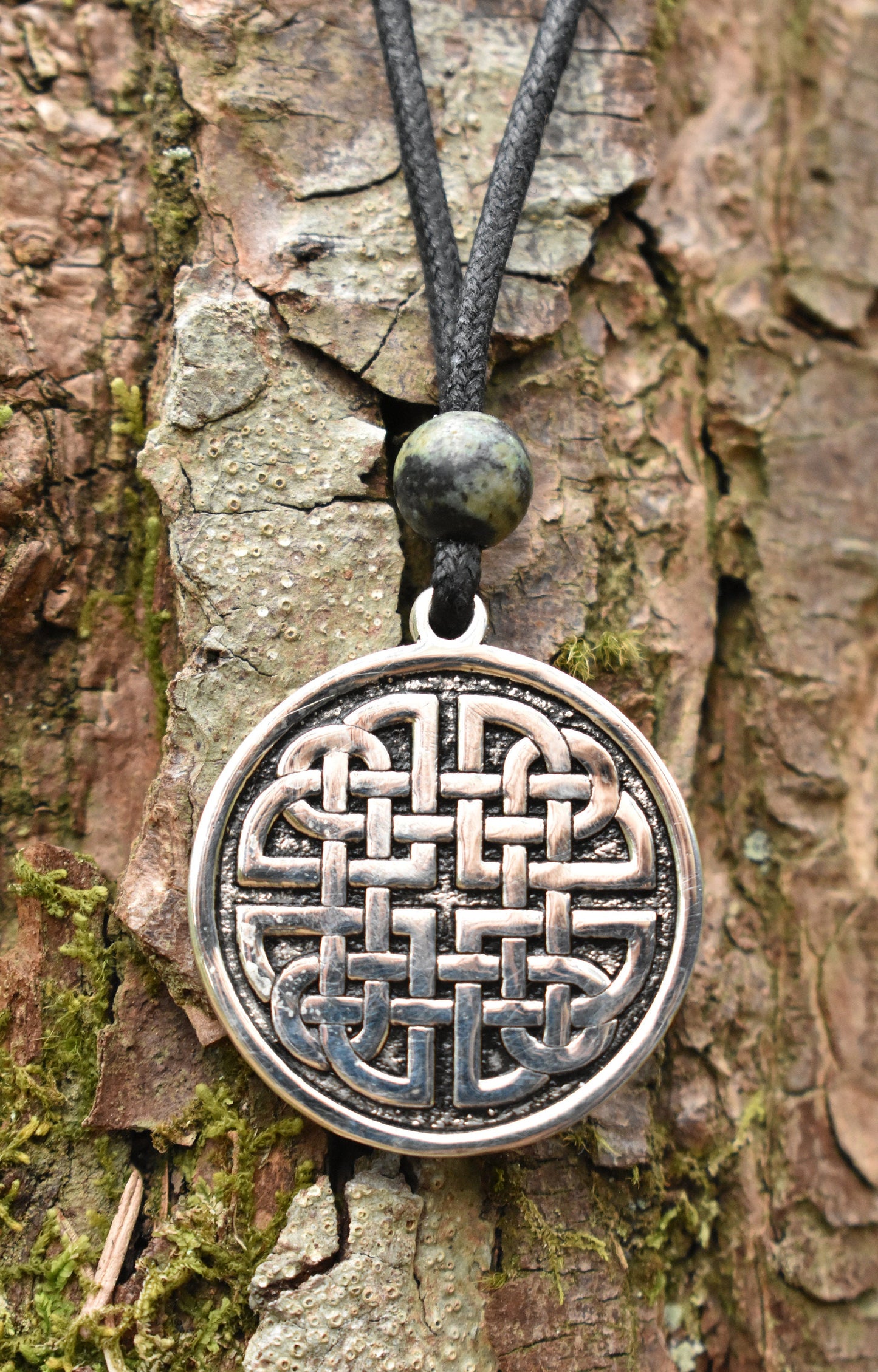 Sterling Silver Dara Knot Pendant - Double Sided