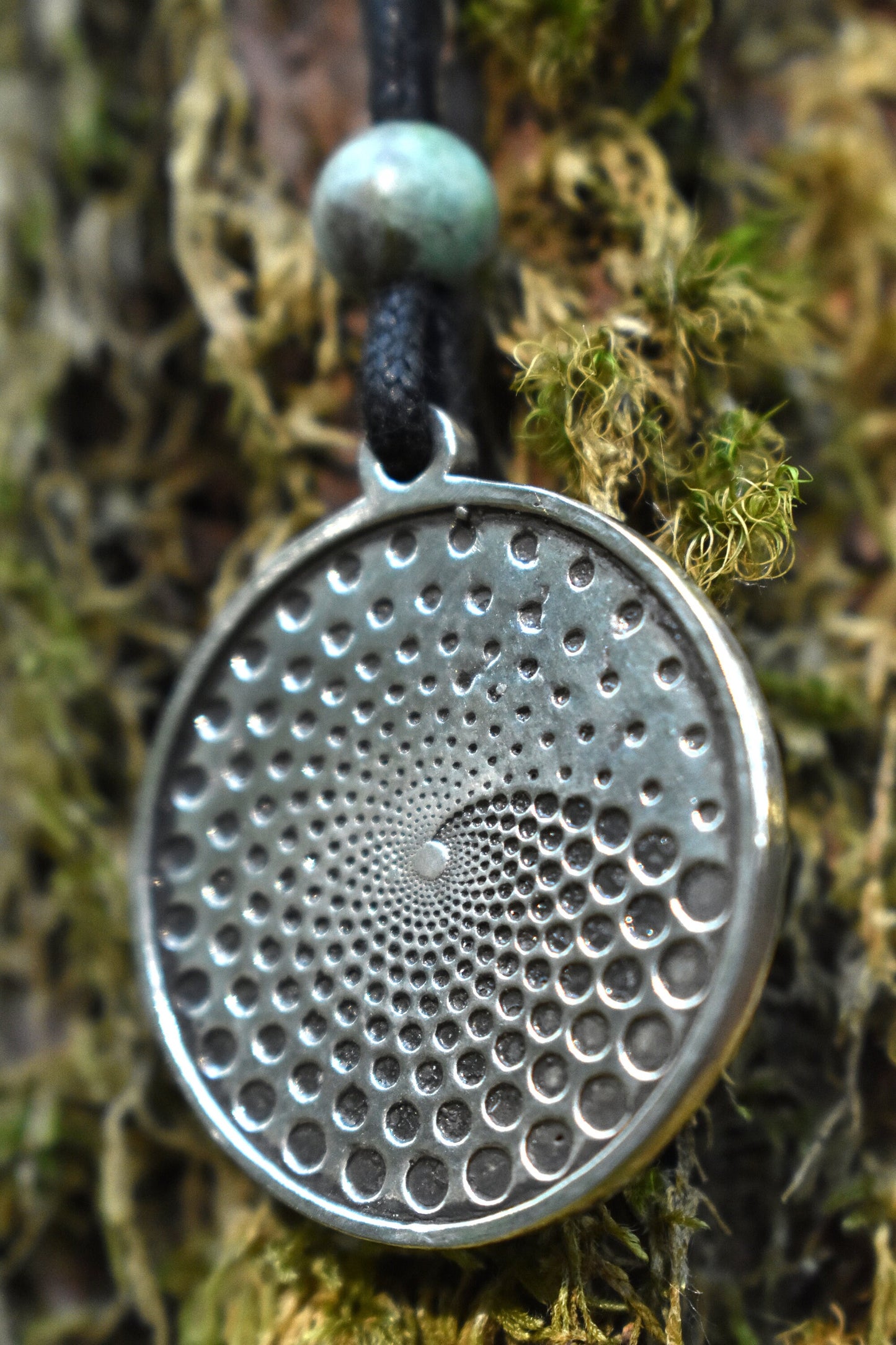 Sterling Silver Serpent Spiral Pendant - Necklace