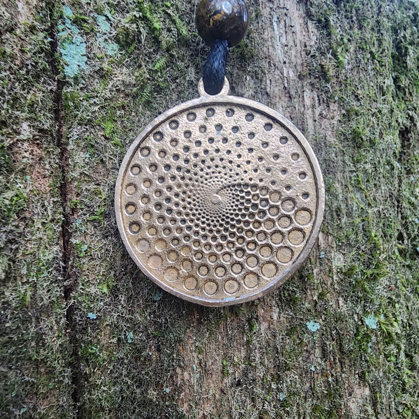 Bronze Serpent Spiral Pendant - Necklace