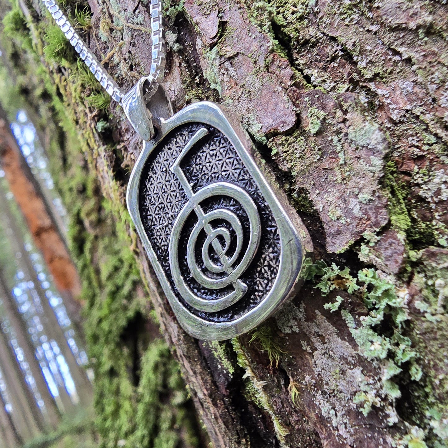 Sterling Silver Cho Ku Rei Pendant - Double Sided