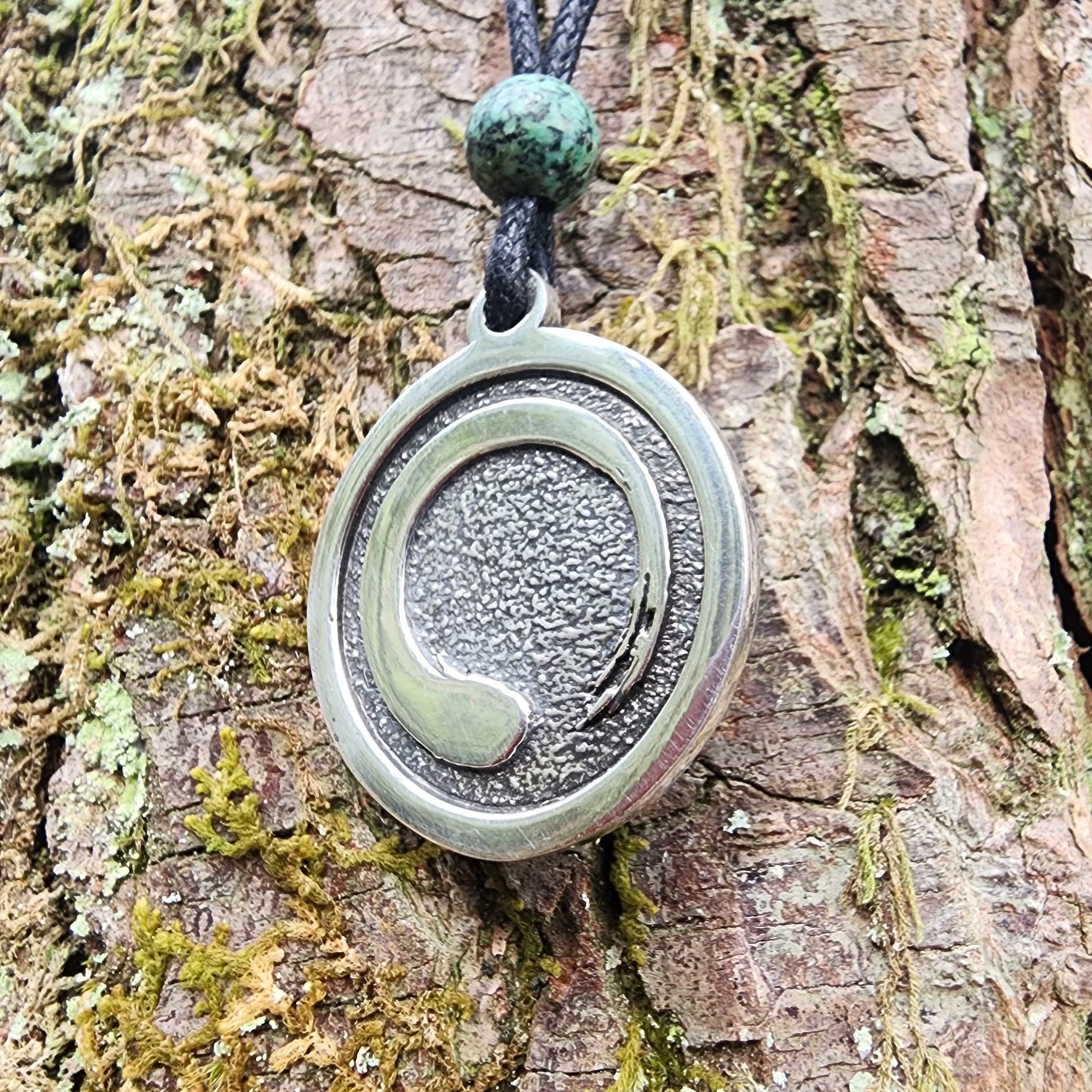 Sterling Silver Enso Pendant