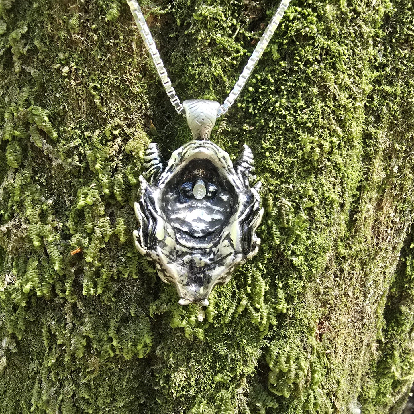 Sterling Silver Fire Dragon - Double Sided