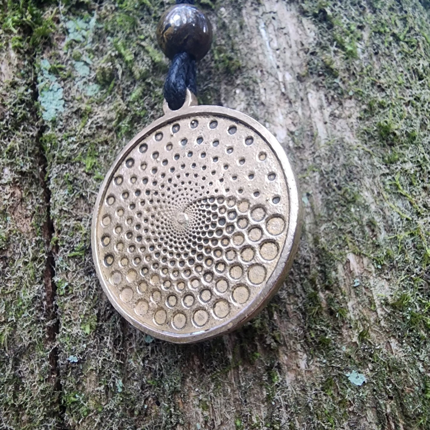 Bronze Serpent Spiral Pendant - Necklace