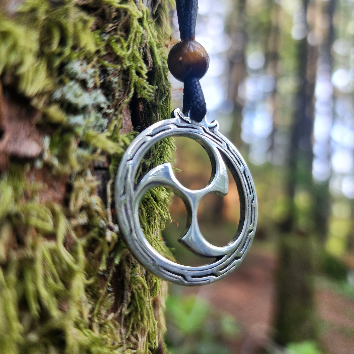 Sterling Silver Mitsudomoe Pendant