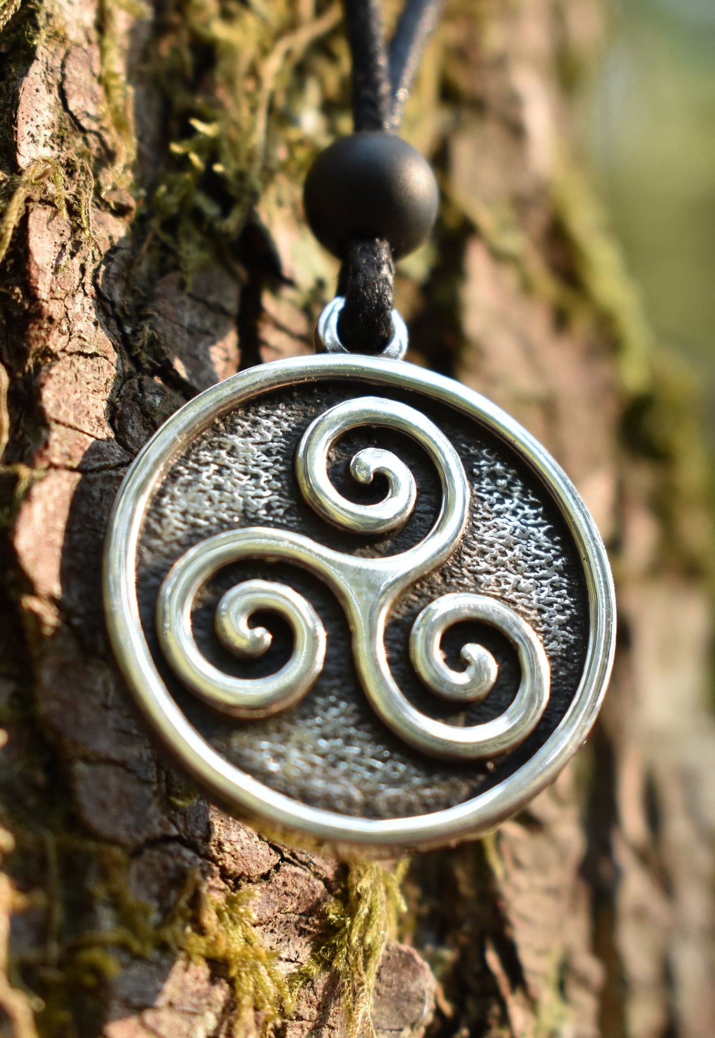 Sterling Silver Triskelion V2 - Double Sided