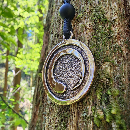 Bronze Enso Pendant