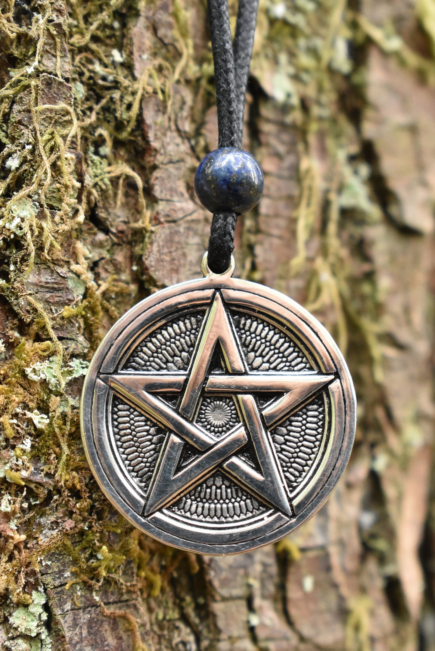 Sterling Silver Pentagram Pendant - Double Sided