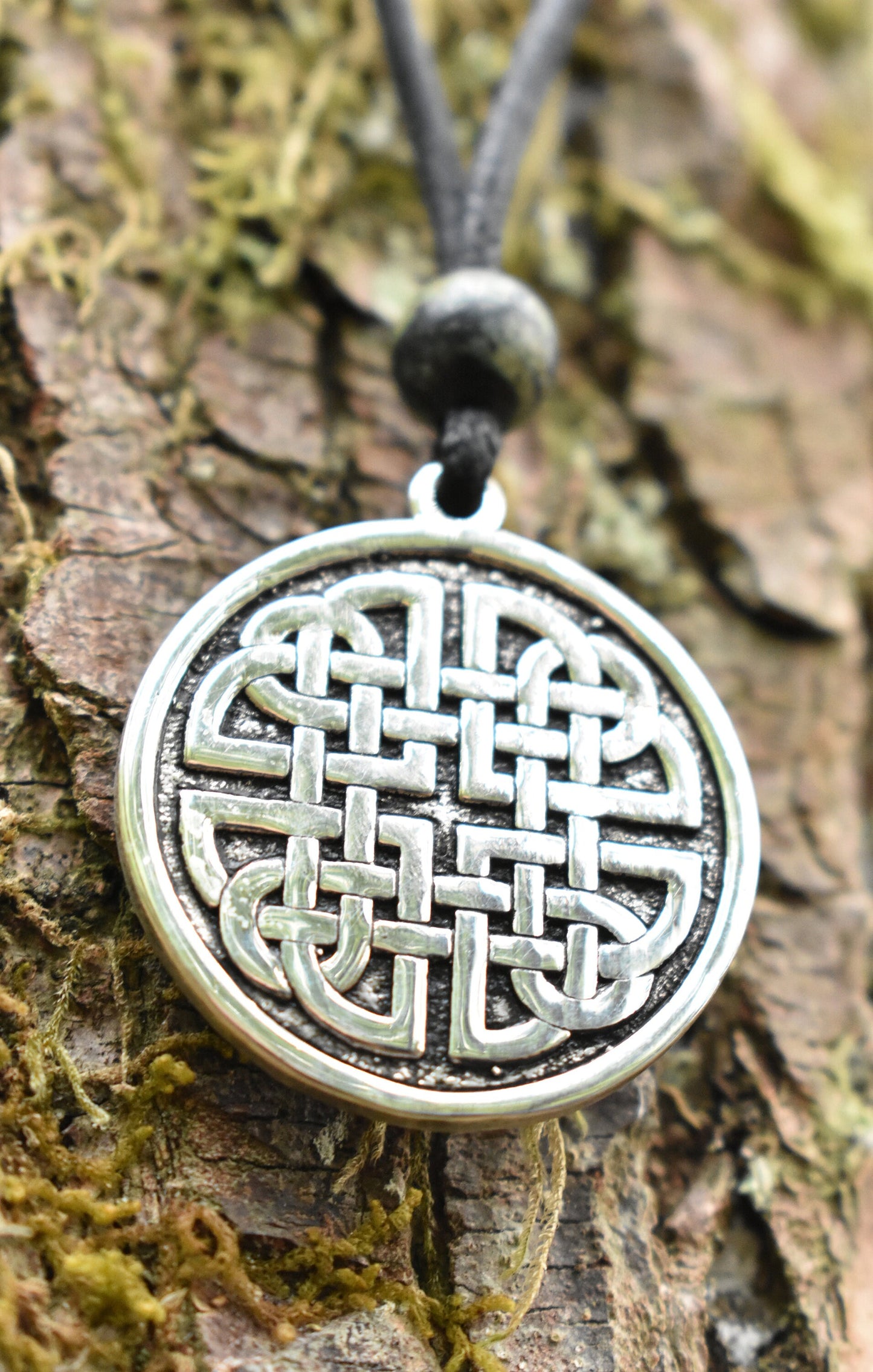 Sterling Silver Dara Knot Pendant - Double Sided