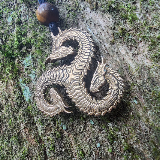 Bronze Dragon Triskelion - Double Sided