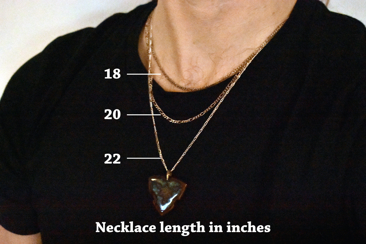 Berkano Rune Pendant - Necklace with Black tourmaline - Labradorite