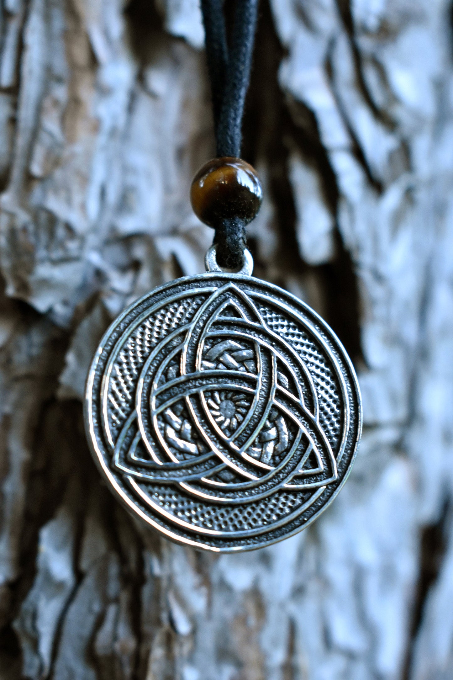 Sterling Silver Triquetra Pendant - Double Sided