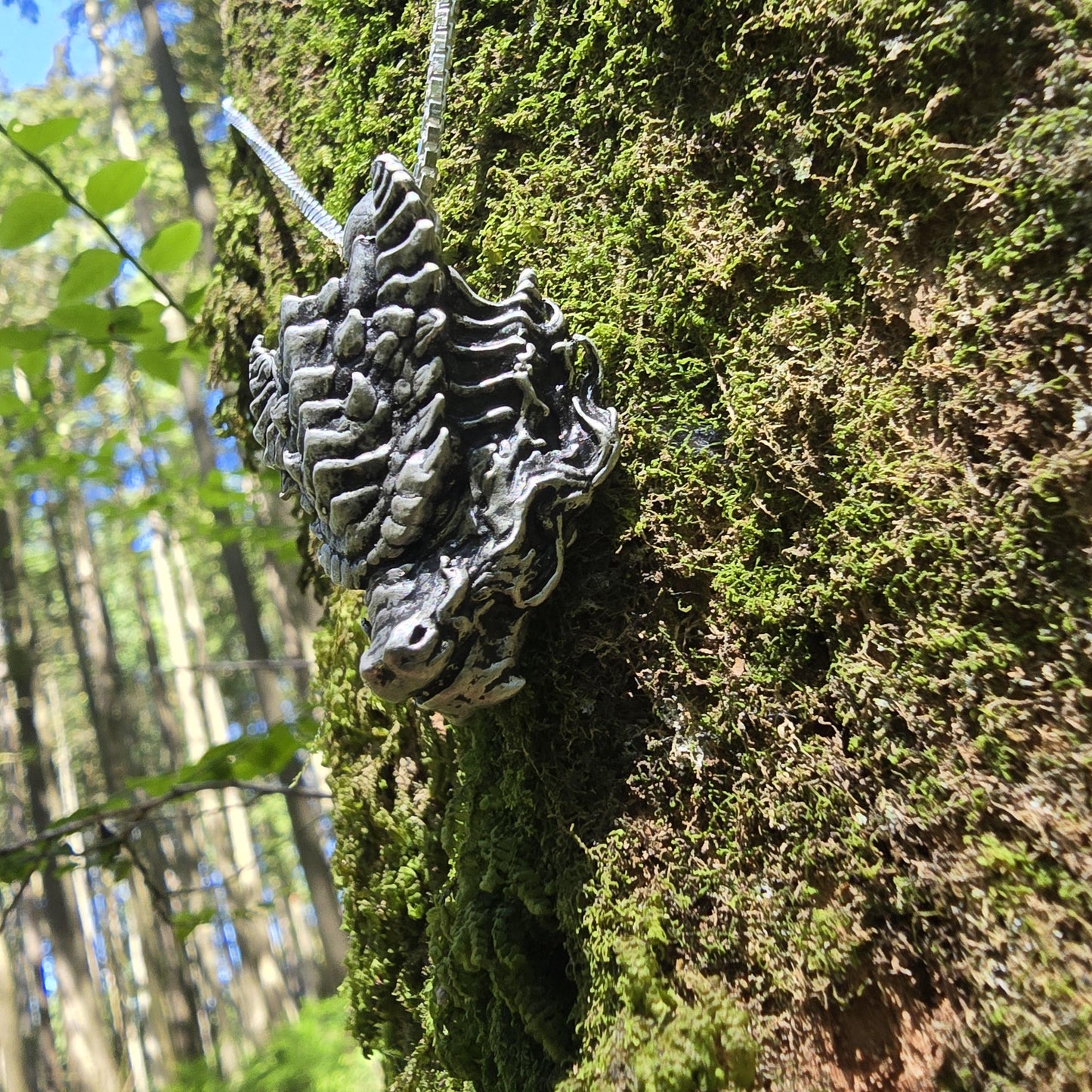 Sterling Silver Fire Dragon - Double Sided