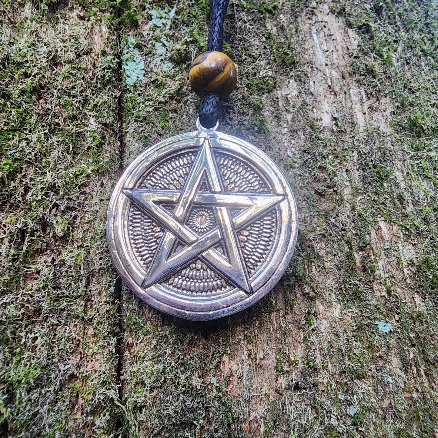 Bronze Pentagram Pendant - Double Sided