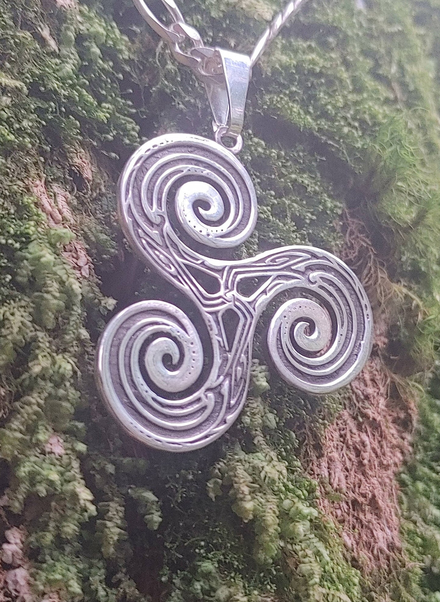 Sterling Silver Triskelion - Double Sided
