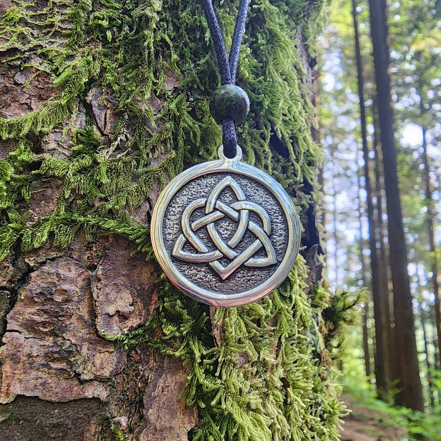 Sterling Silver Anam Cara Pendant - Double Sided