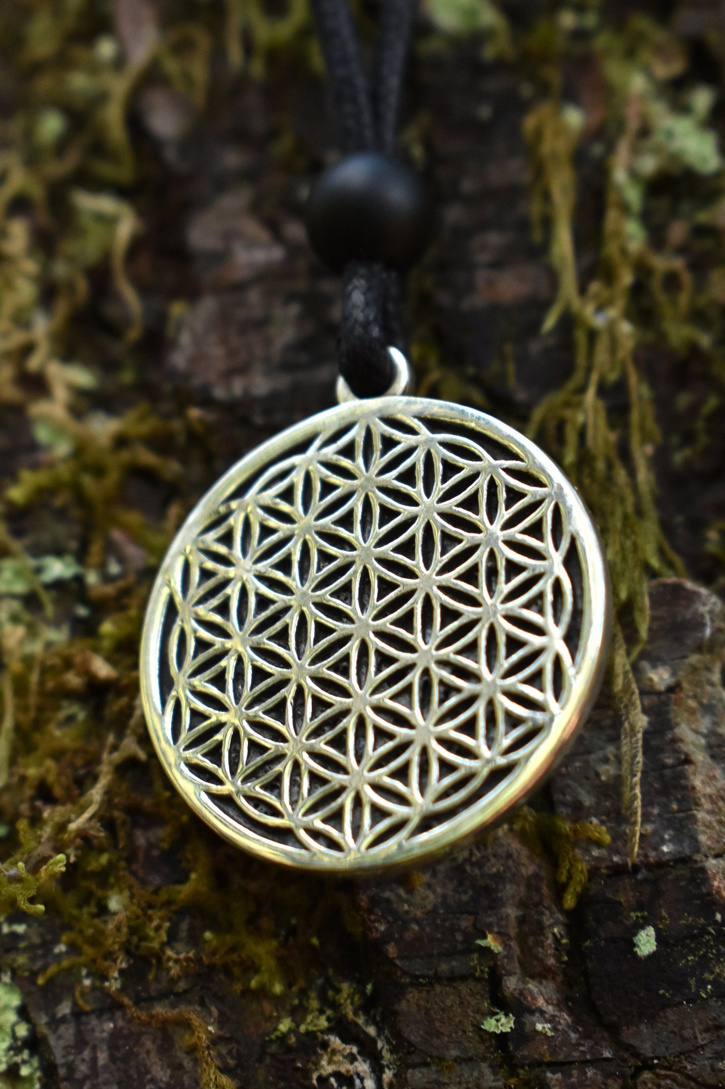 Sterling Silver Flower of Life Pendant - Double Sided