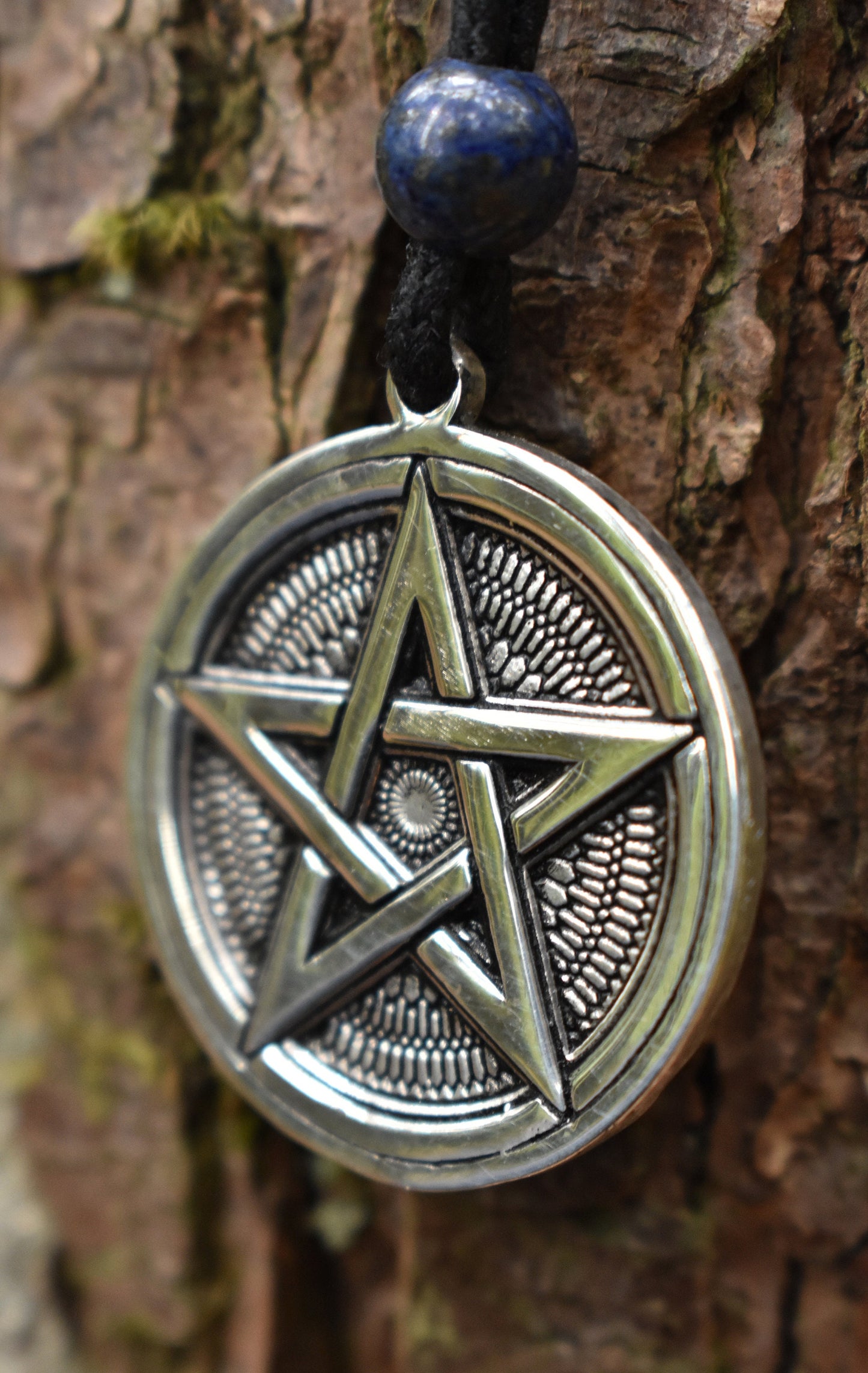 Sterling Silver Pentagram Pendant - Double Sided