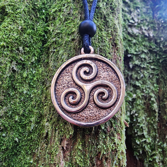 Bronze Triskelion V2 - Double Sided