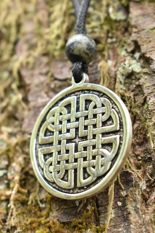 Sterling Silver Dara Knot Pendant - Double Sided