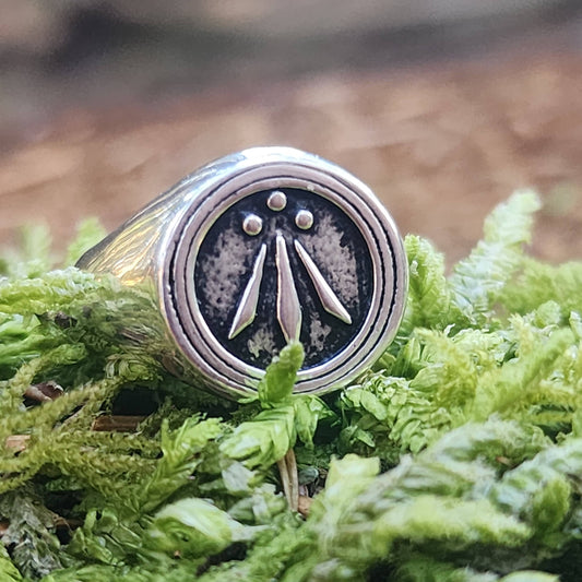 Awen Sterling Silver Signet Ring