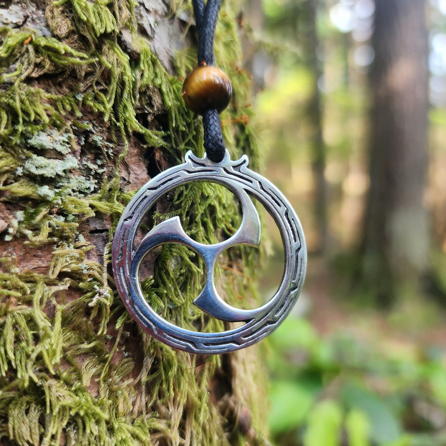 Sterling Silver Mitsudomoe Pendant
