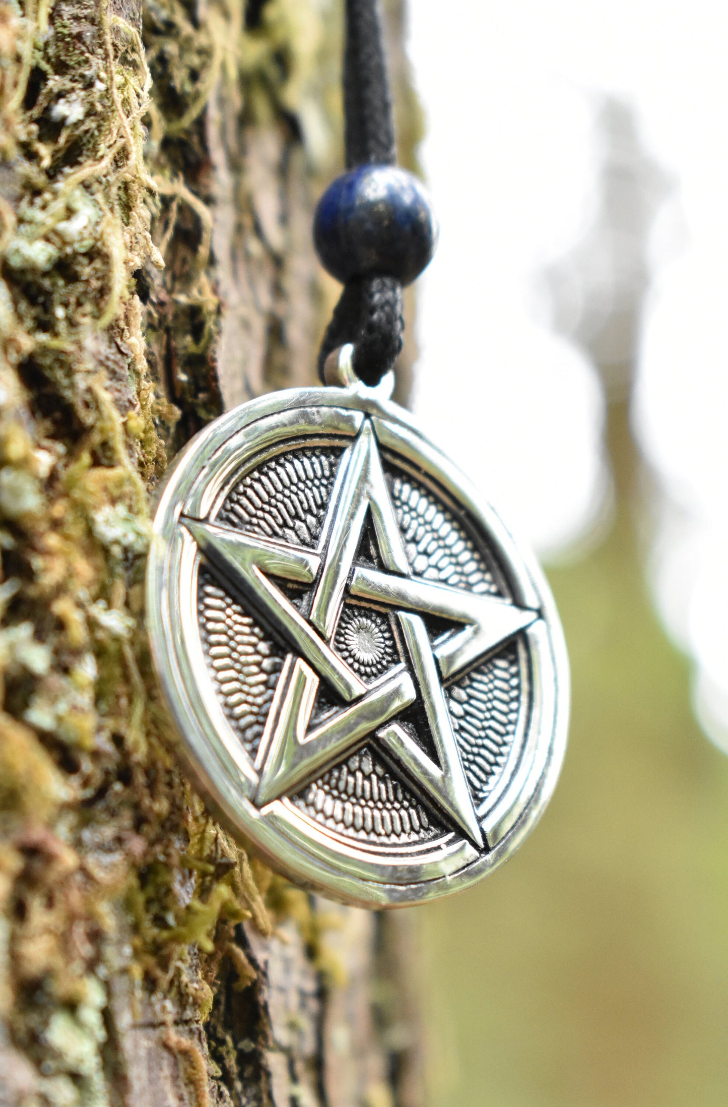 Sterling Silver Pentagram Pendant - Double Sided