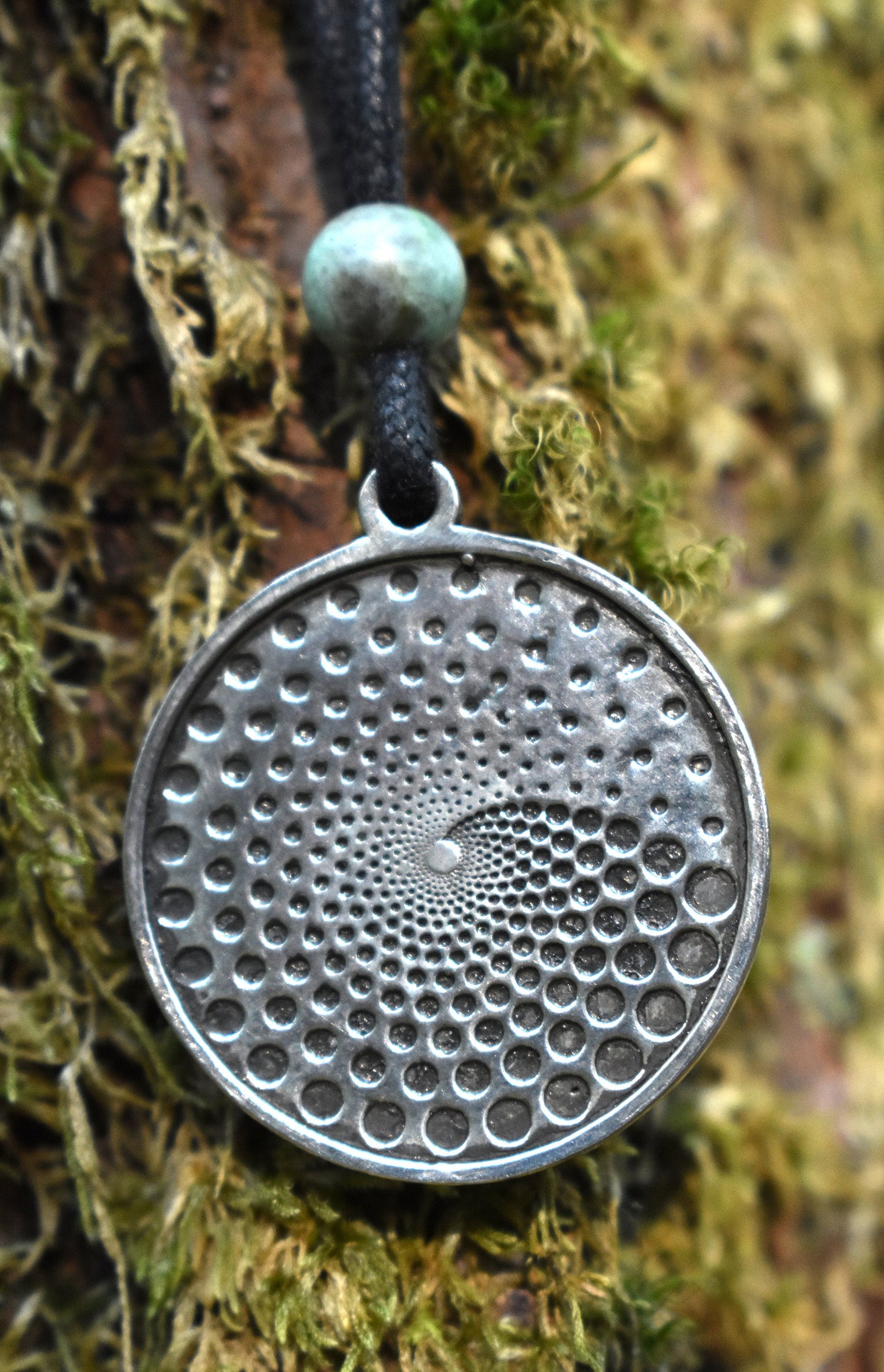 Sterling Silver Serpent Spiral Pendant - Necklace