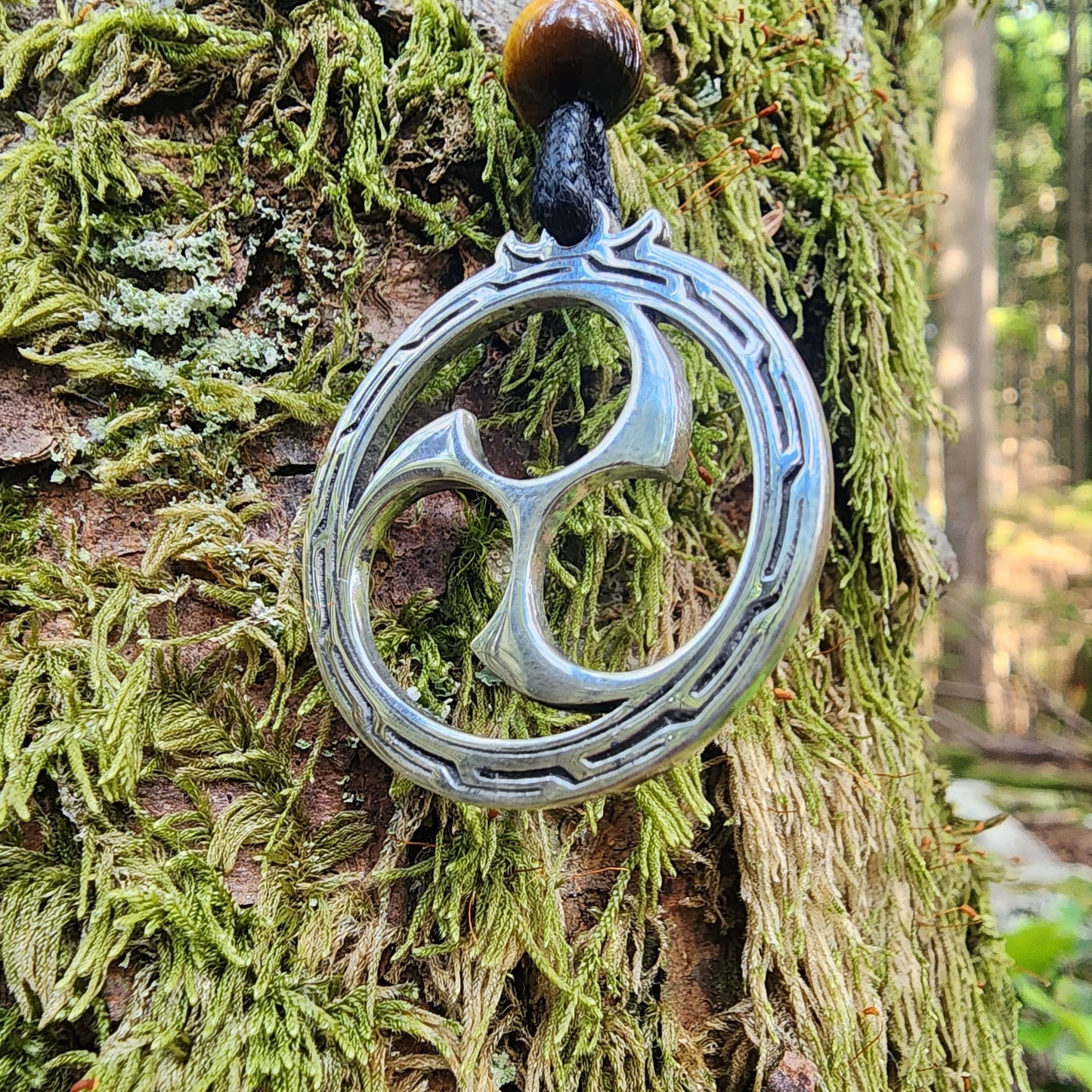 Sterling Silver Mitsudomoe Pendant