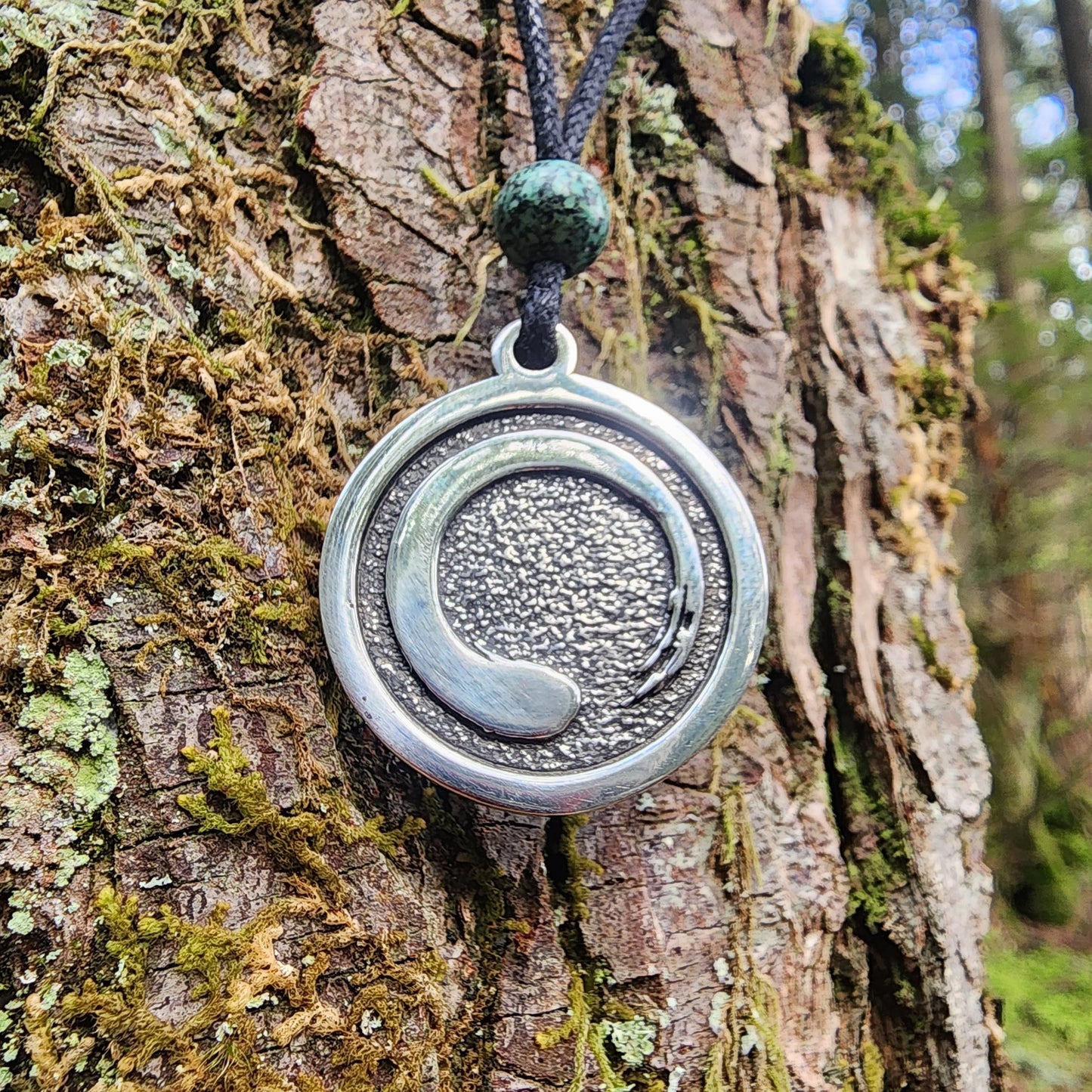 Sterling Silver Enso Pendant