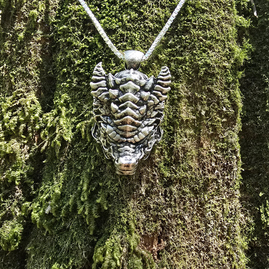 Sterling Silver Fire Dragon - Double Sided