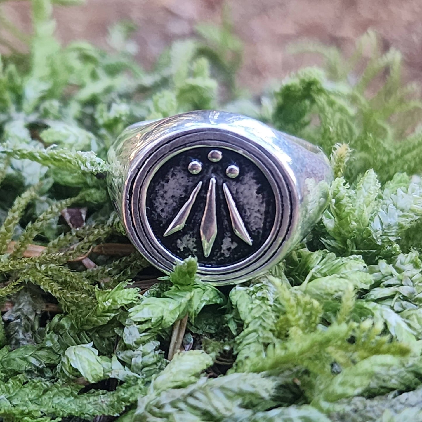Awen Sterling Silver Signet Ring