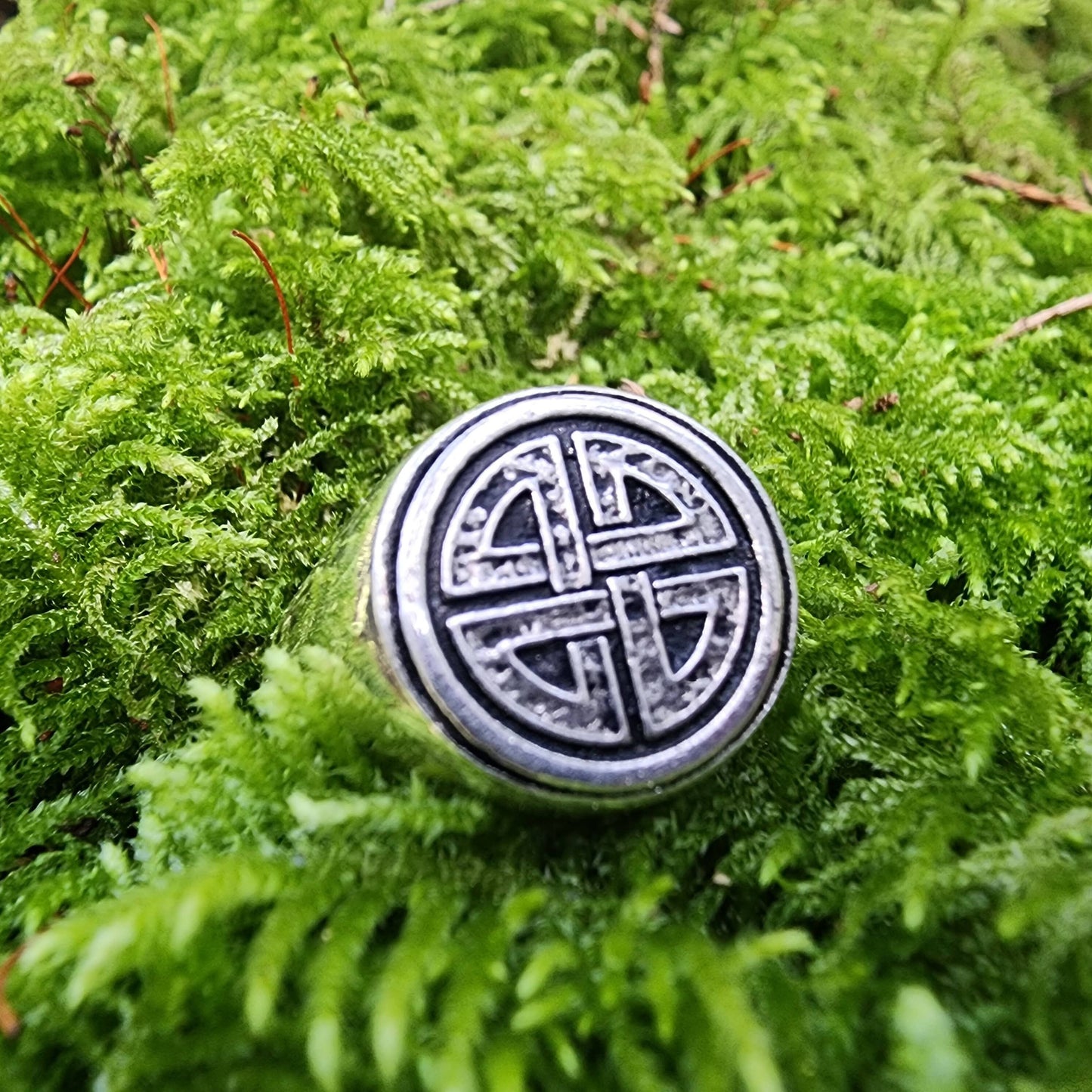 Shield Knot Sterling Silver Signet Ring