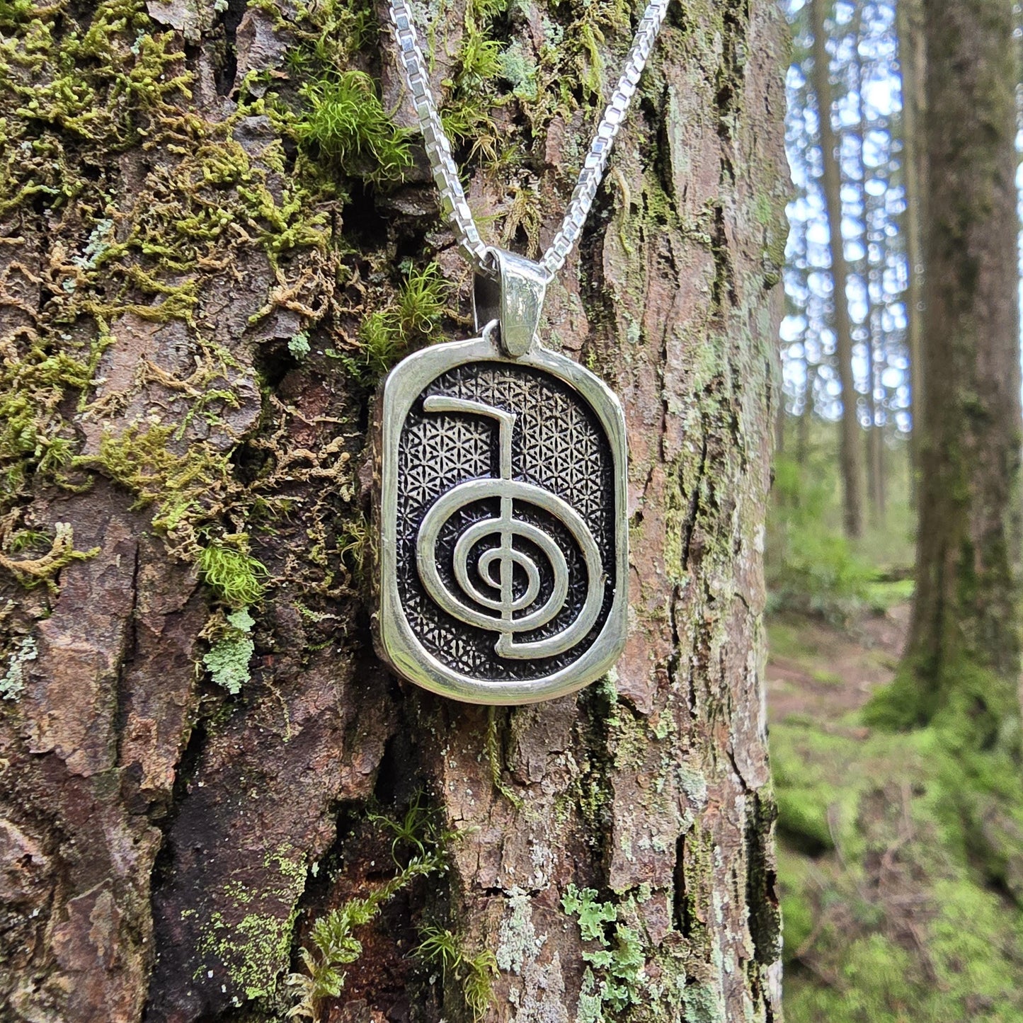 Sterling Silver Cho Ku Rei Pendant - Double Sided