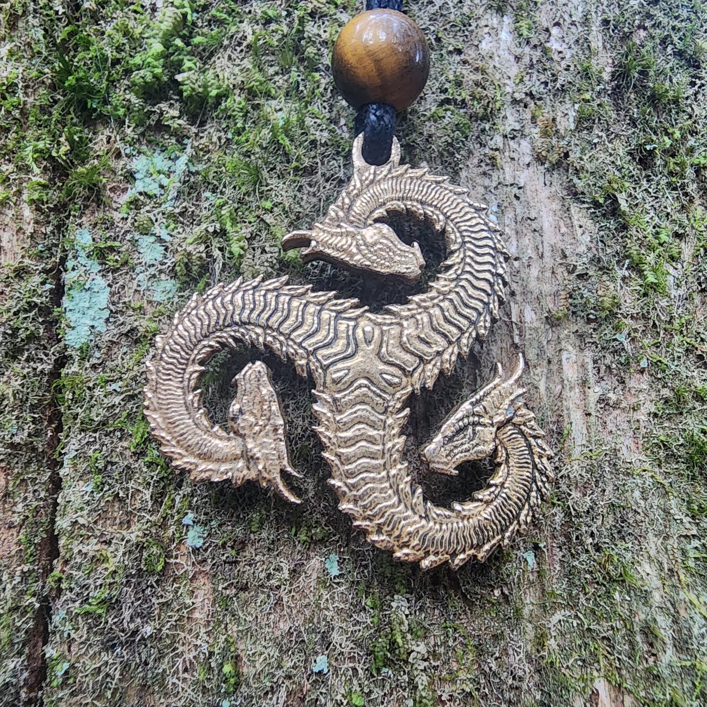 Bronze Dragon Triskelion - Double Sided