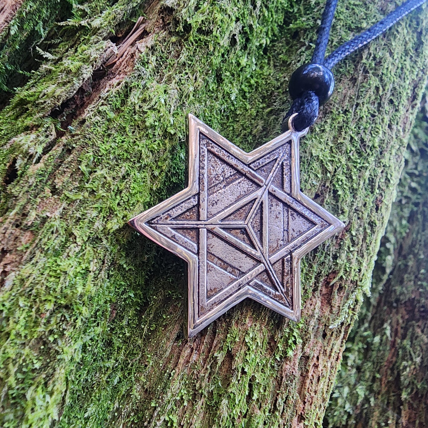 Bronze Merkaba Pendant - Double Sided